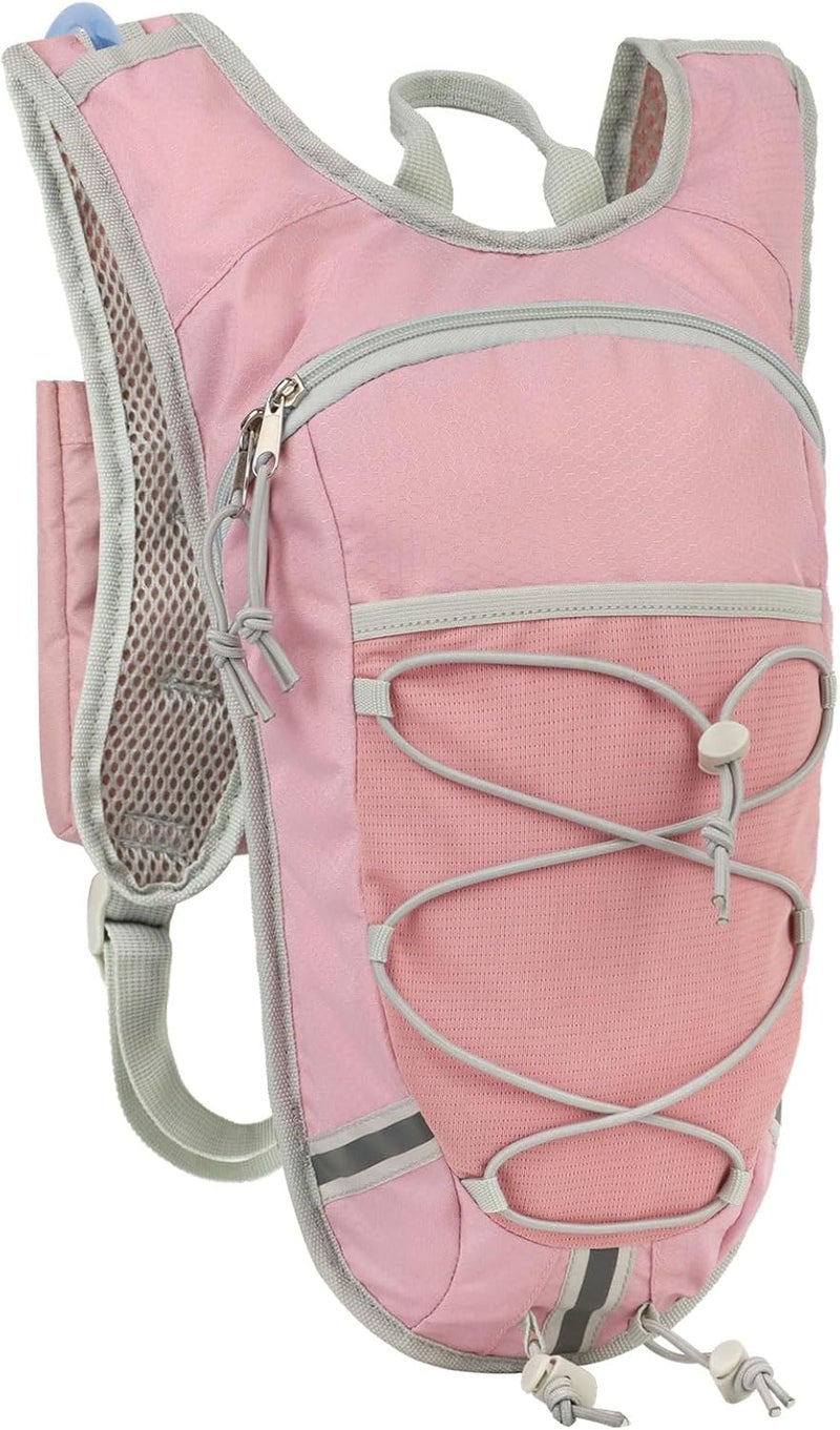 DEVONWIDE Lightweight Hydration Backpack 2L Water Bladder Pack for Running, Cycling, Hiking – Anti-Theft Water Backpack with Phone Holder, Trekking Pole Holder & Reflective Strips for Men & Women - Image 1